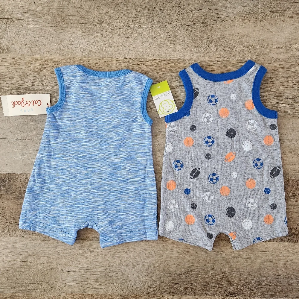 Baby Cat & Jack And Okie Dokie Rompers Bundle
